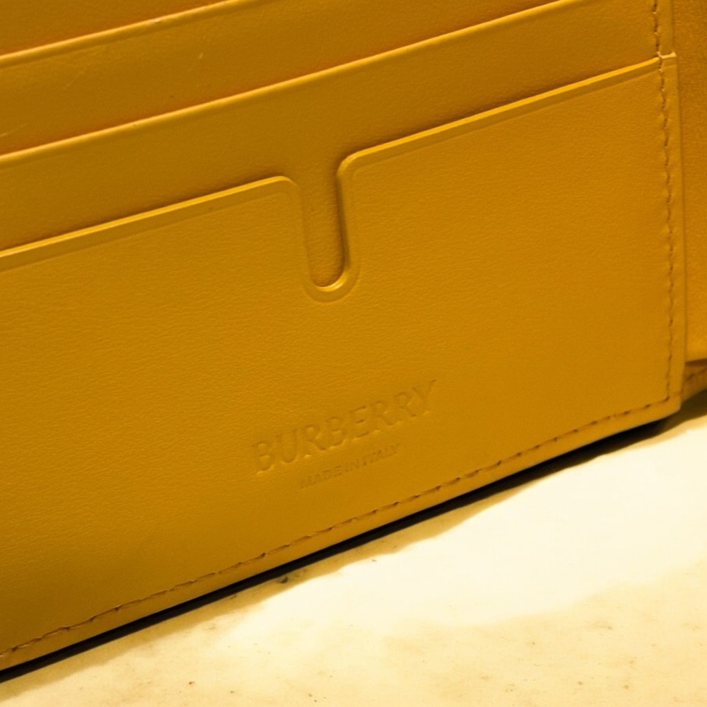 Yellow Burberry Vintage Check Bifold Wallet - Picture 3 of 8